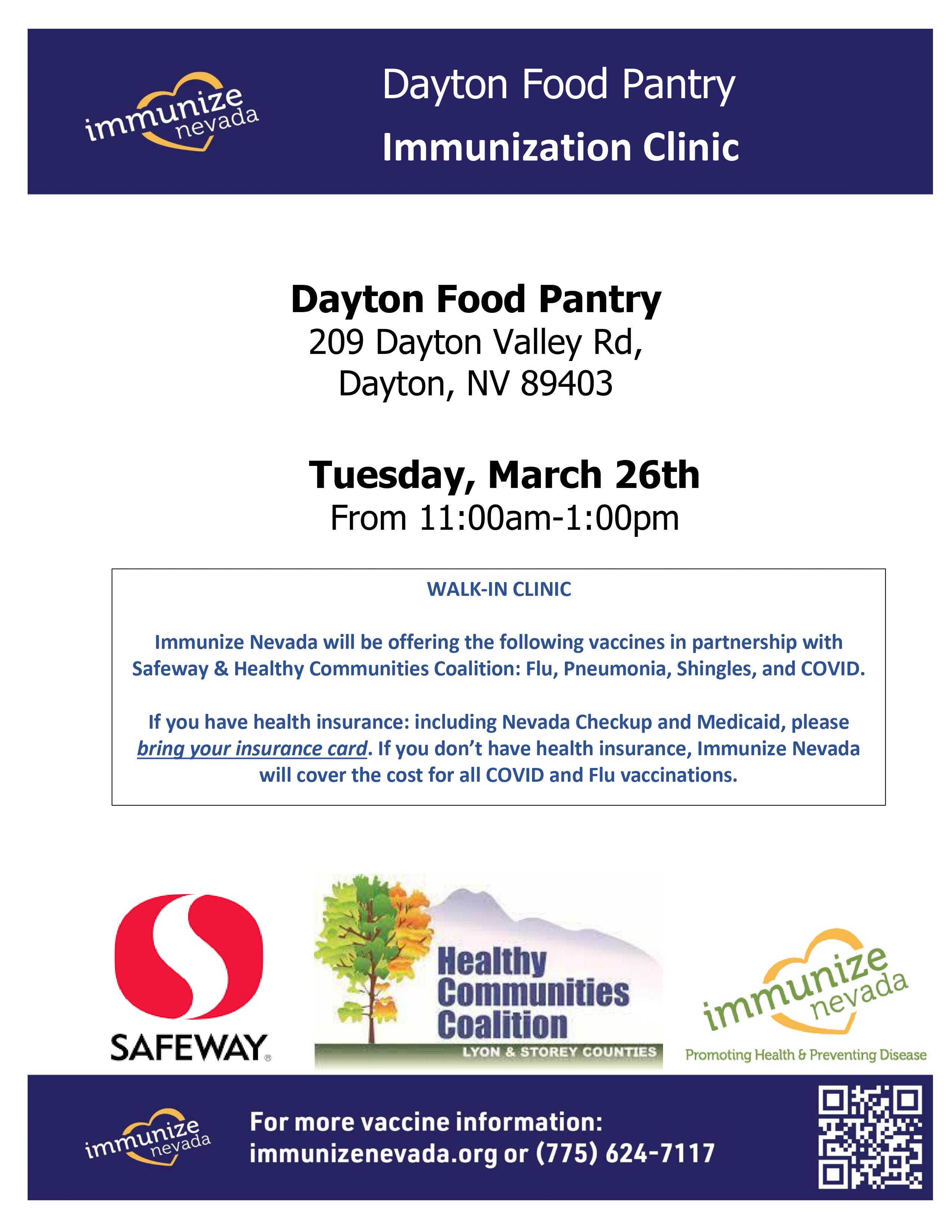 Dayton Food Pantry Clinic Flyer 3.26 - Patricia Lara