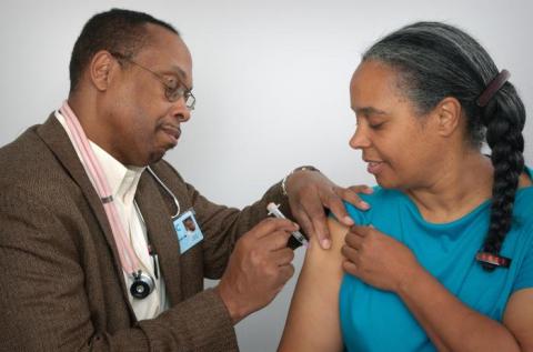 African American Vaccine Woman