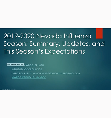 Slide from 2020 flu season kick off presentation